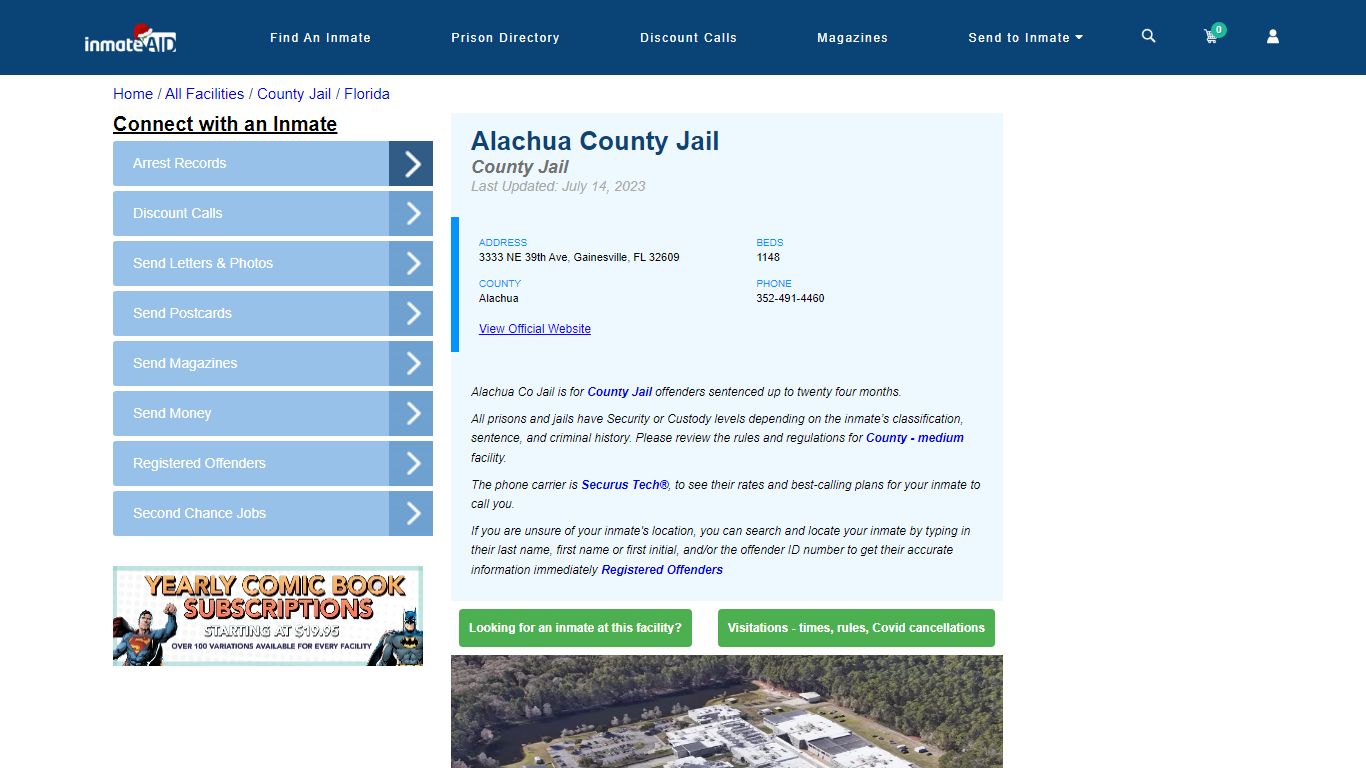 Alachua County Jail - Inmate Locator - Gainesville, FL